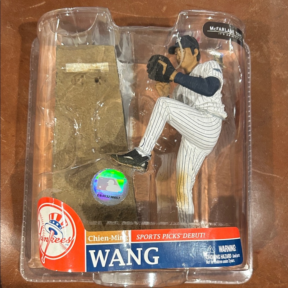 McFarlane Toys Chien-Ming Wang Action Figure - White Pinstripe